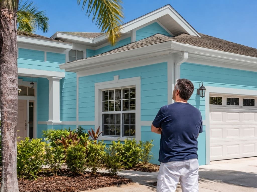 Home after exterior painting